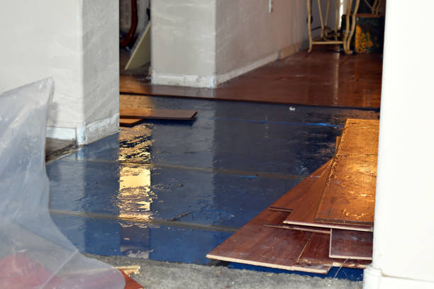Professional Burst Pipe Cleanup technician working in Waterford, NY